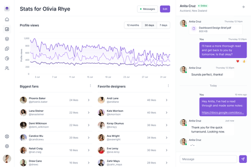 System Interface Mockups